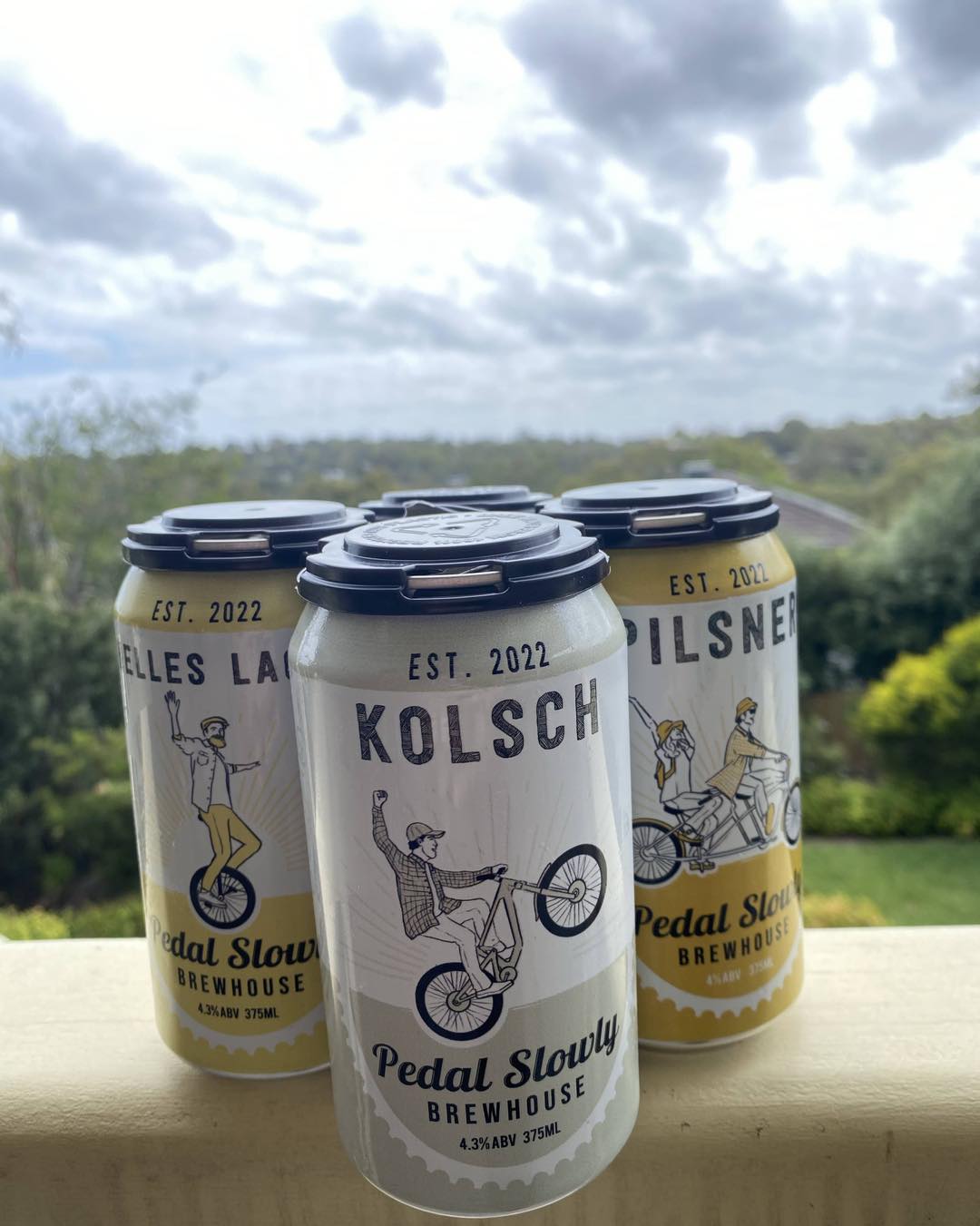 Pedal Slowly craft beer cans