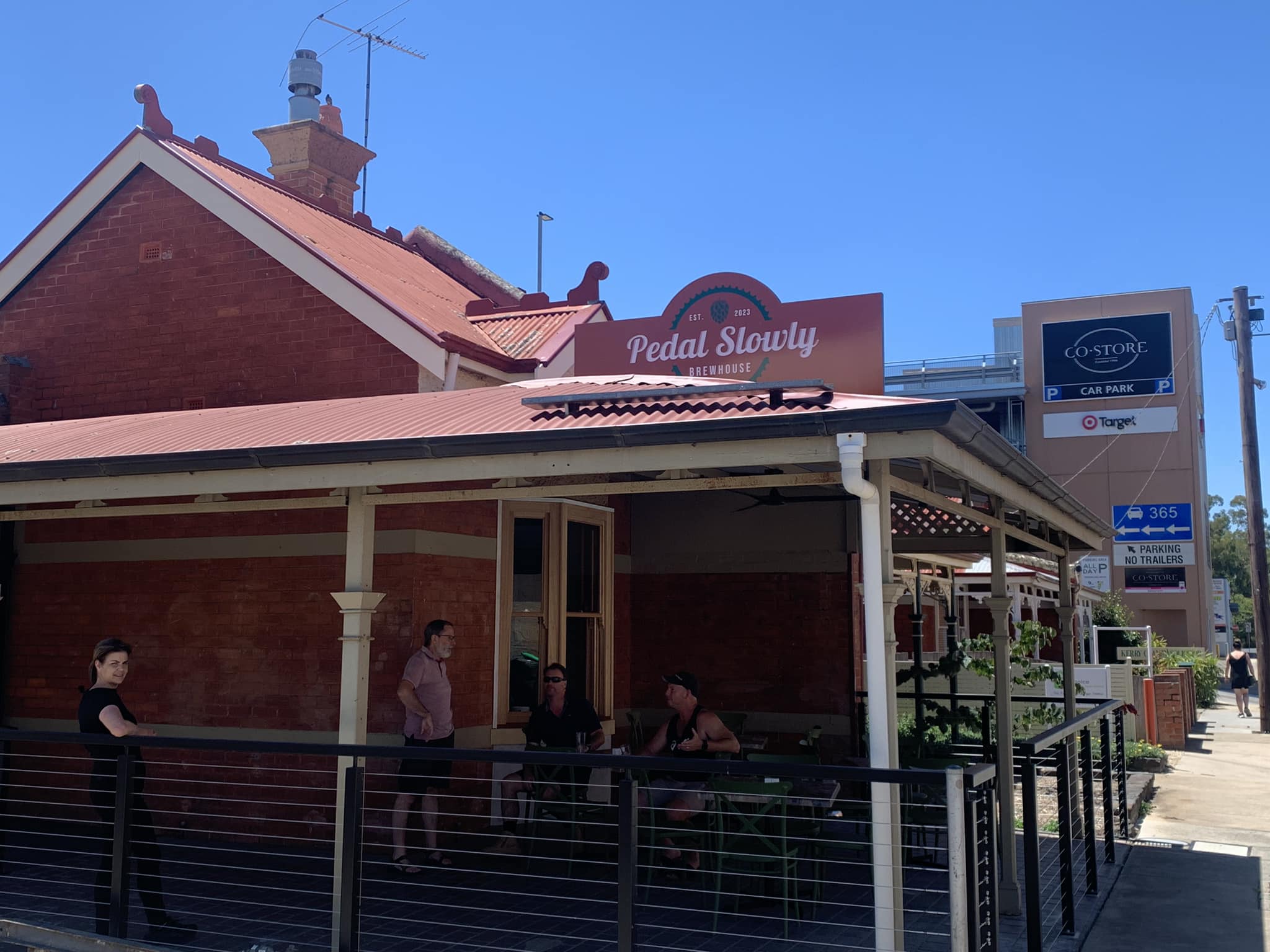 Front exterior of Pedal Slowly brewhouse