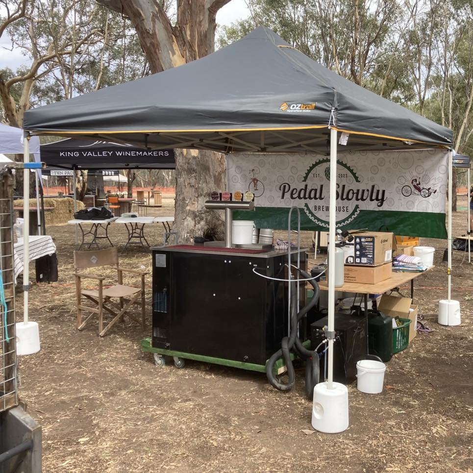 Pedal Slowly mobile bar setup